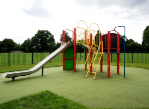 Play equipment at Rose Avenue Recreation Ground