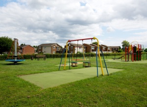 Play equipment at Rose Avenue Recreation Ground